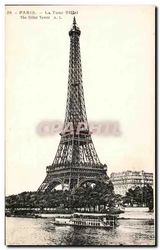 Ansichtskarte AK Paris La Tour Eiffel Peniche