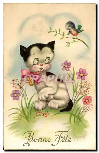 Cartes postales Bonne Fete Chat