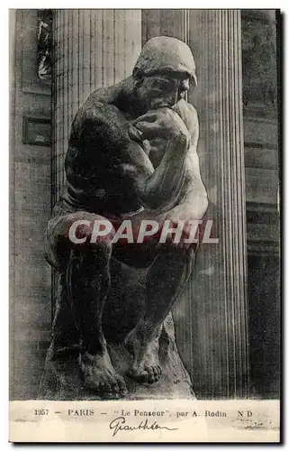 Cartes postales Paris Le Penseur Par A Rodin