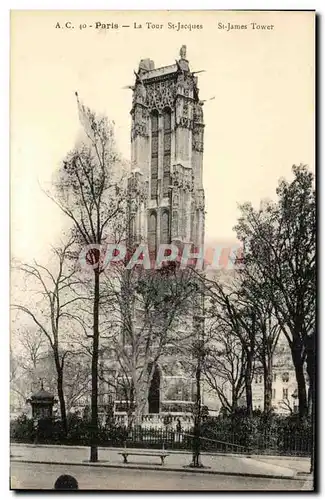 Cartes postales Paris La Tour St Jacques