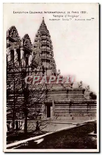 Cartes postales Exposition Coloniale Internationale de Paris 1931 Temple d&#39Angkor