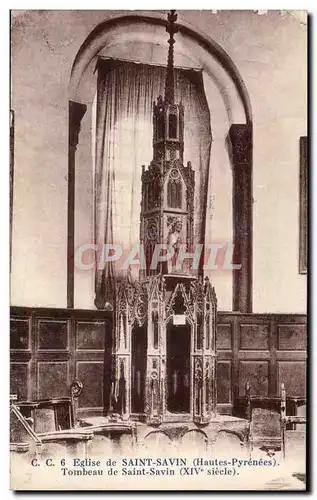 Cartes postales Eglise De Saint Savin Tombeau De Saint Savin