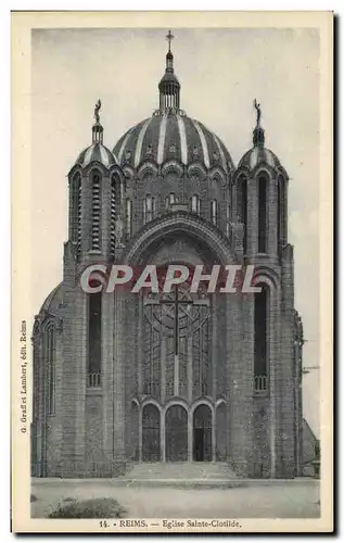 Cartes postales Reims Eglise Sainte Clotlide