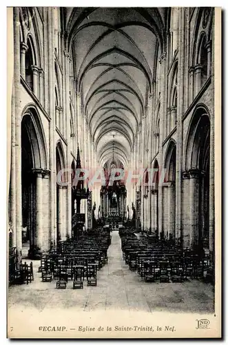 Cartes postales Fecamp Eglise De La Sainte Trinite La Nef