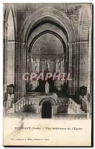 Cartes postales Vouvant Vue Interieure De l'Eglise