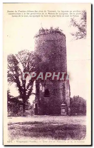 Cartes postales Vouvant Tour De Melusine