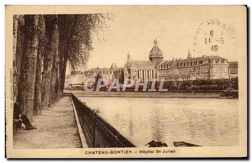 Cartes postales Chateau Gontier hopital St juilen