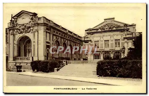 Cartes postales Fontainbleau Le theatre