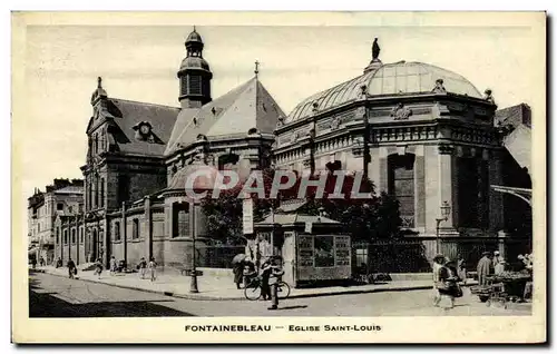 Ansichtskarte AK Fontainebleau Eglise Saint Louis