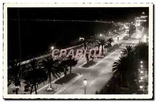 Cartes postales Nice Promenade des Anglais la Nuit