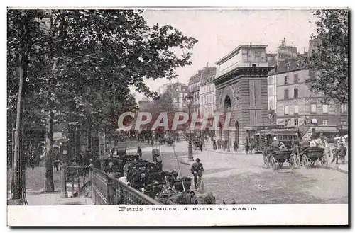 Cartes postales Paris Boulevard Porte St Martin