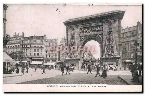 Cartes postales Paris Boulevard Porte St Denis