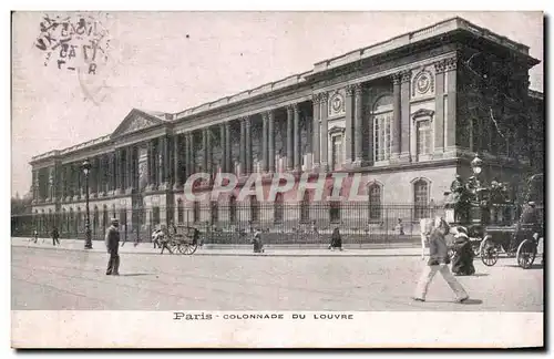 Ansichtskarte AK Paris Colonnade Du louvre