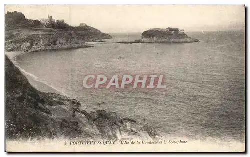 Cartes postales Portrieux St Quay L&#39Ile de la Comtesse et Semaphore