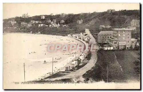 Cartes postales Perros Guirec Panorama de Trestraou