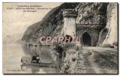 Cartes postales Collection Artistique Aix les Bains Bords du lac du Bourget