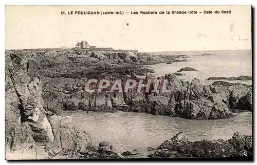 Cartes postales Le Pouliguen Les Rochers de la Orande Cote Baie du Scali