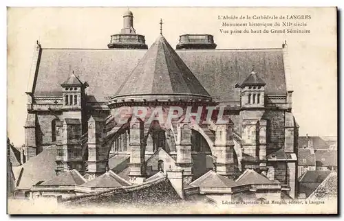 Cartes postales Abside de la Cathedrale de Langres
