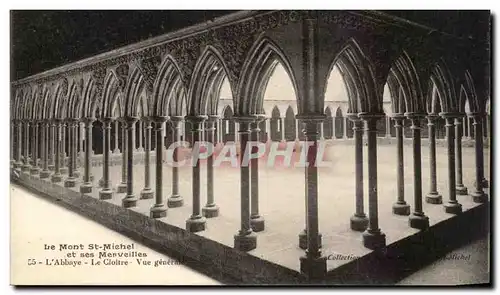 Cartes postales Le Mont Saint Michel et ses Merveilles L'Abbaye