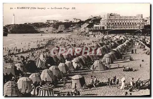 Cartes postales Biarritz La Grande Plage