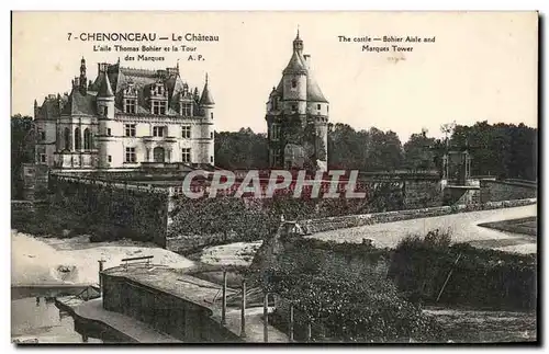 Ansichtskarte AK Chenonceau Le Chateau L&#39aile Thomas Bohier et la Tour des Marques