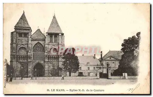 Cartes postales Le Mans Eglise de la Couture