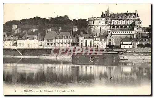 Cartes postales Amboise Le Chateau et le Quai