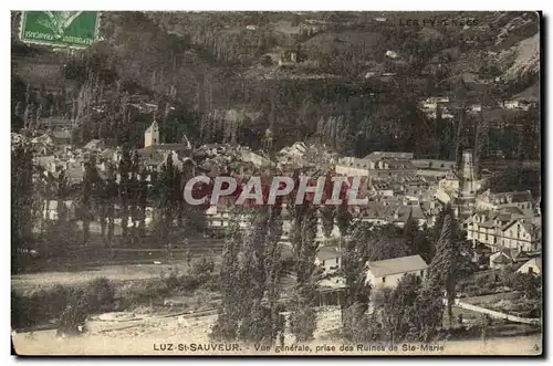 Cartes postales Luz St Sauveur Vue Generale Prise des Ruines de Ste Marie