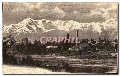 Cartes postales Tarbes Vue Sur L&#39Adour Et Les Pyrenees