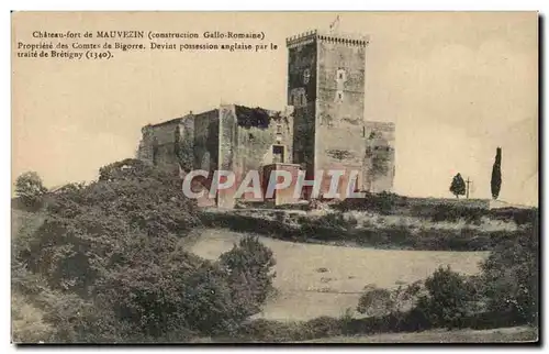 Cartes postales Chateau foret de Mauvezin Propriete des Comtes de Bigorre Devint Possession anglaise par le Trai