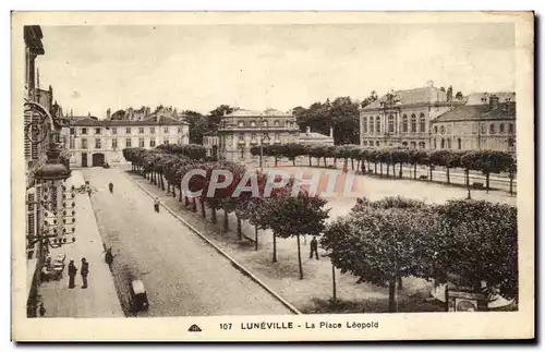 Cartes postales Luneville La Place Leopold