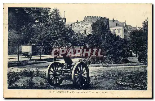 Ansichtskarte AK Thionville Promenade Et tour Aux Puces Canon Militaria