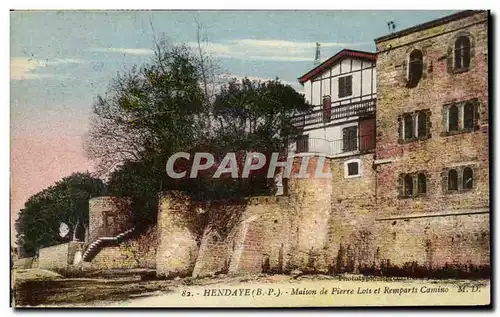 Ansichtskarte AK Hendaye Maison De Pierre Lots Et Remparts Camino