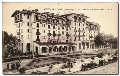 Cartes postales Hendaye Plage L&#39Hotel Eskualduna