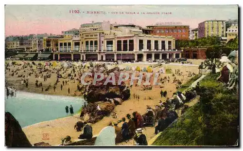 Cartes postales Biarritz Sur Le Sarle a la grande plage