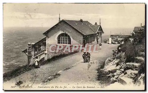 Ansichtskarte AK Lourdes Funiculaire du Pic du Jer La Gare du Sommet