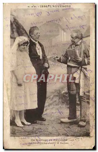 Cartes postales L&#39Auvergne Un mariage en Auvergne