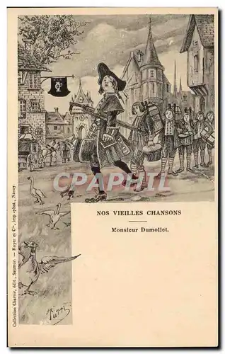 Cartes postales Nos Vieilles Chansons Monsieur Dumollet