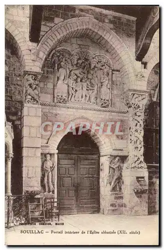 Cartes postales Souillac Portail interieur de I&#39Eglise abbatiale