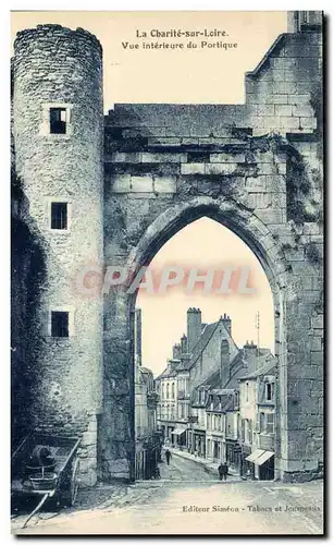 Cartes postales La Charite Sur Loire Vue Interieure Du Portique