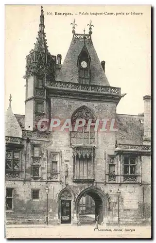 Cartes postales Bourges Palais Jacques Coeur Porte Exterieure