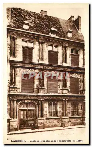 Cartes postales Langres Maison Renaissance