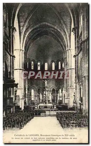 Ansichtskarte AK Cathedrale De Langres Monument Historques Le choeur Est