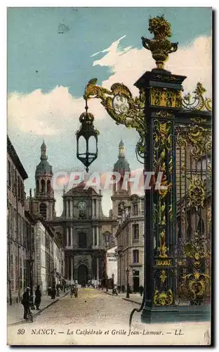 Cartes postales Nancy La Cathedrale Et Grille Jean Lamour