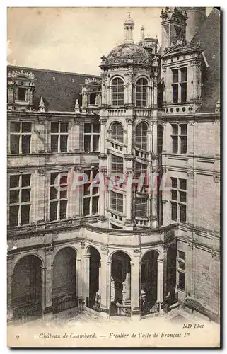 Ansichtskarte AK Chateau De Chambord Escalier De l&#39Aile De Francois 1er