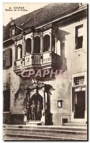 Ansichtskarte AK Colmar Balcon De La Police