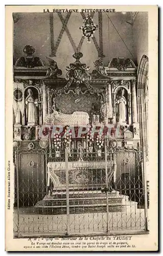 Cartes postales Interieur De La Chapelle Du Yaudet La Vierge