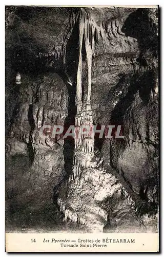 Cartes postales Les Pyrenees Grottes De Betharram Torsade Saint Pierre