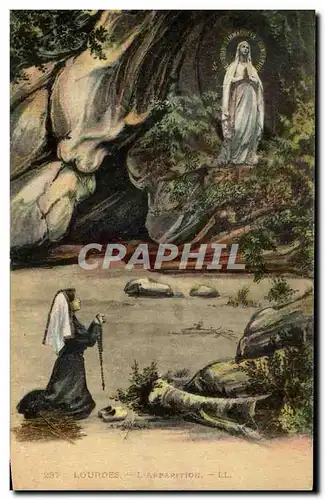 Cartes postales Lourdes L&#39Apparition