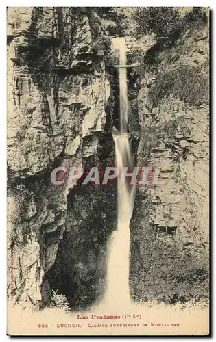 Ansichtskarte AK Les Pyrenees Luchon Cascade superieure de Montauban